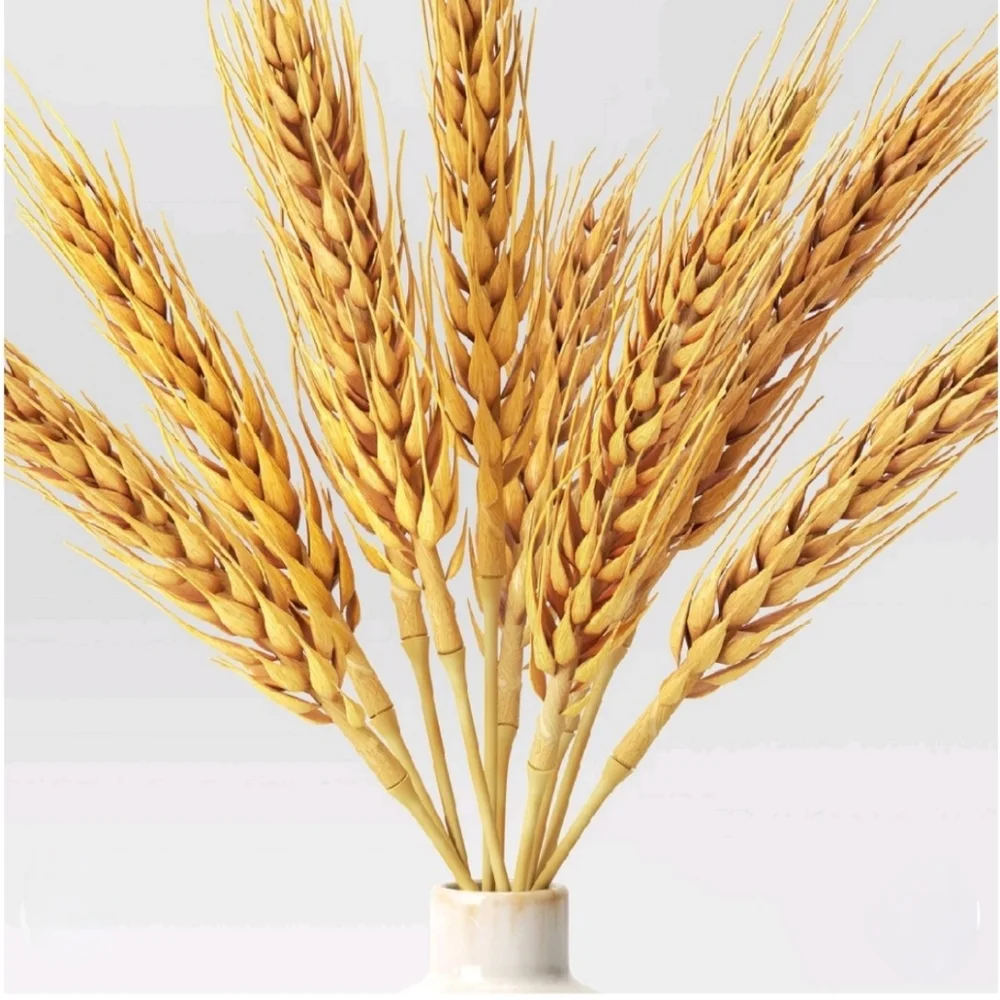 Threshold Wheat Arrangement in Ceramic Pot